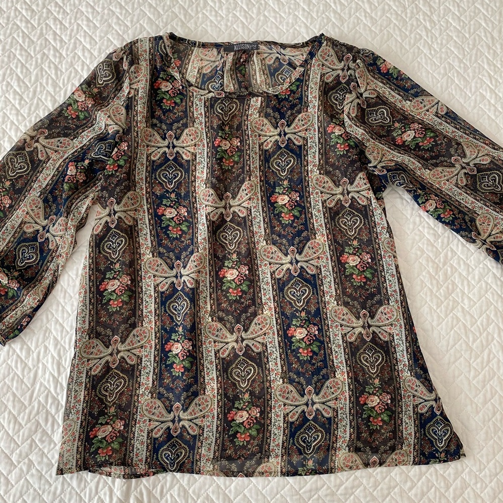 Allison Joy Sheer Blouse